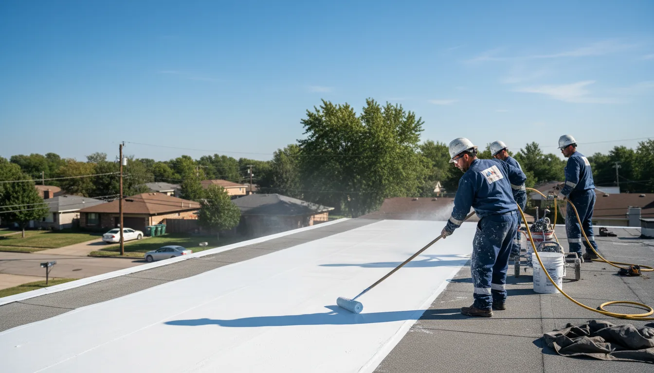 Commercial roof coating in Colp, IL near me